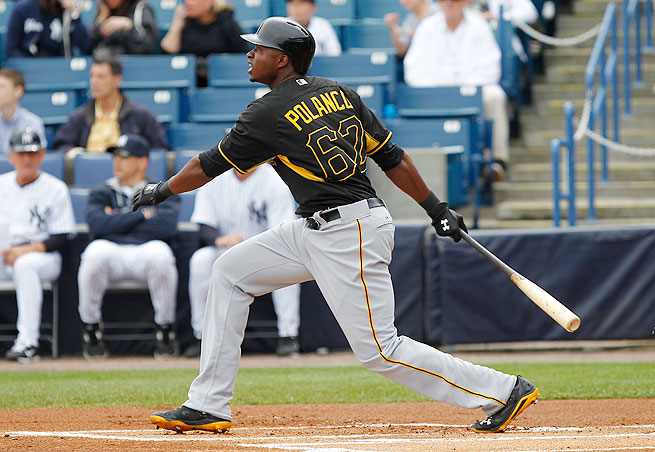 In 20 games at Triple A this season, Gregory Polanco is hitting .420/.460/.679 with four home runs.